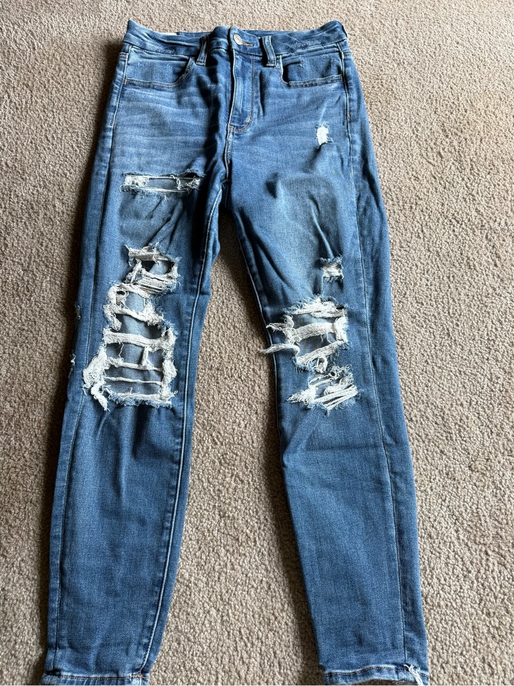 American Eagle ripped jeans